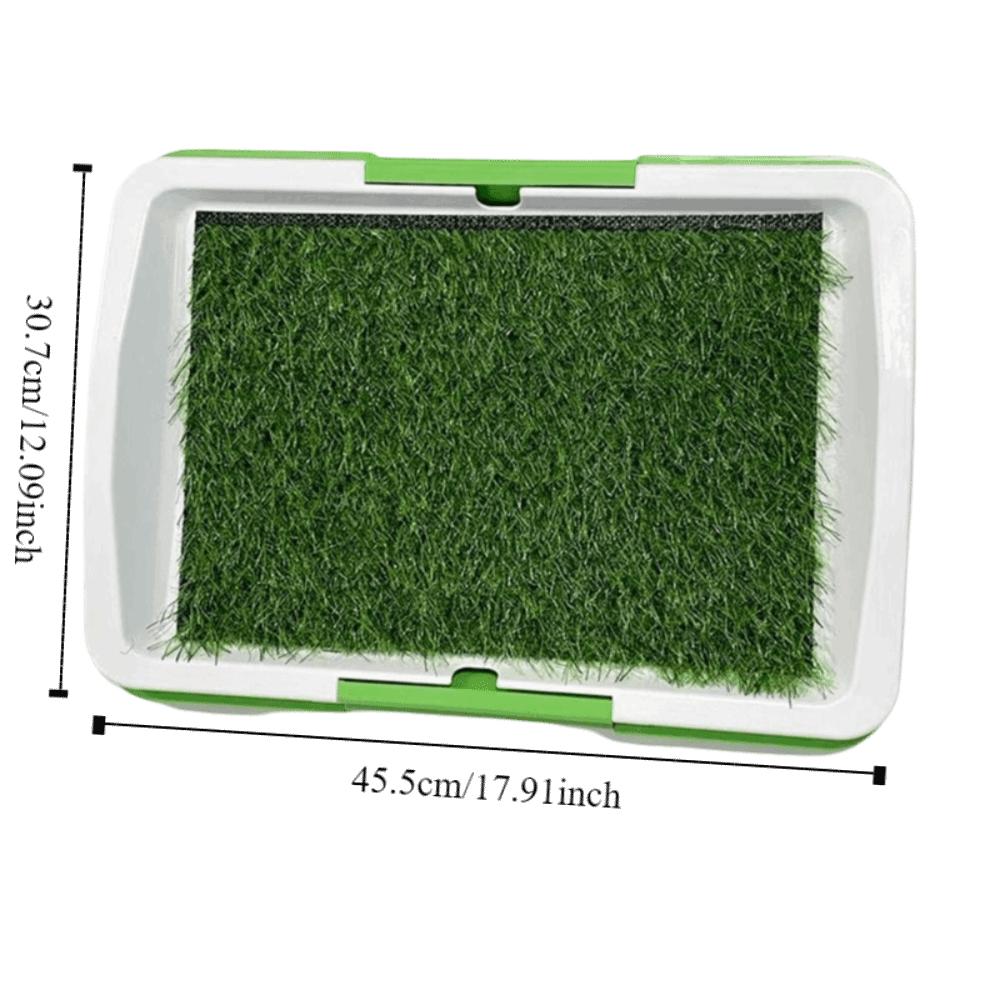 Absorbent Removable Dog Potty Toilet Non-slip Anti-Splash Pet Potty Training Reusable Pads Simulated Lawn Dog Toilet Indoor
