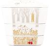 Yamaka Shoten MOOMIN Special Jubako 17 x 17 x 16 Jubako Perfect for Cherry Blossom First and Other Made in "Setsubun Day" 3-Tiered Box, Approx. cm,