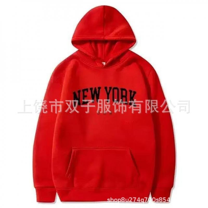 Men's and Women's Hooded Fashion Letter Trend Pattern Sweatshirt Loose Casual Jumper Sportswear