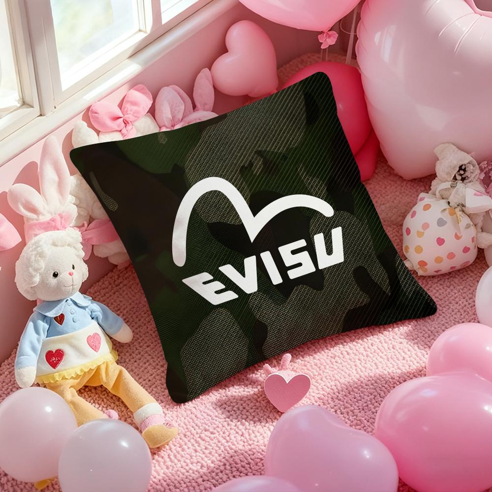 E-Evisu Feans Cushion Cover Pattern Printed Pillowcase For Living Room Sofa Cushion Cover & Bedroom Decor