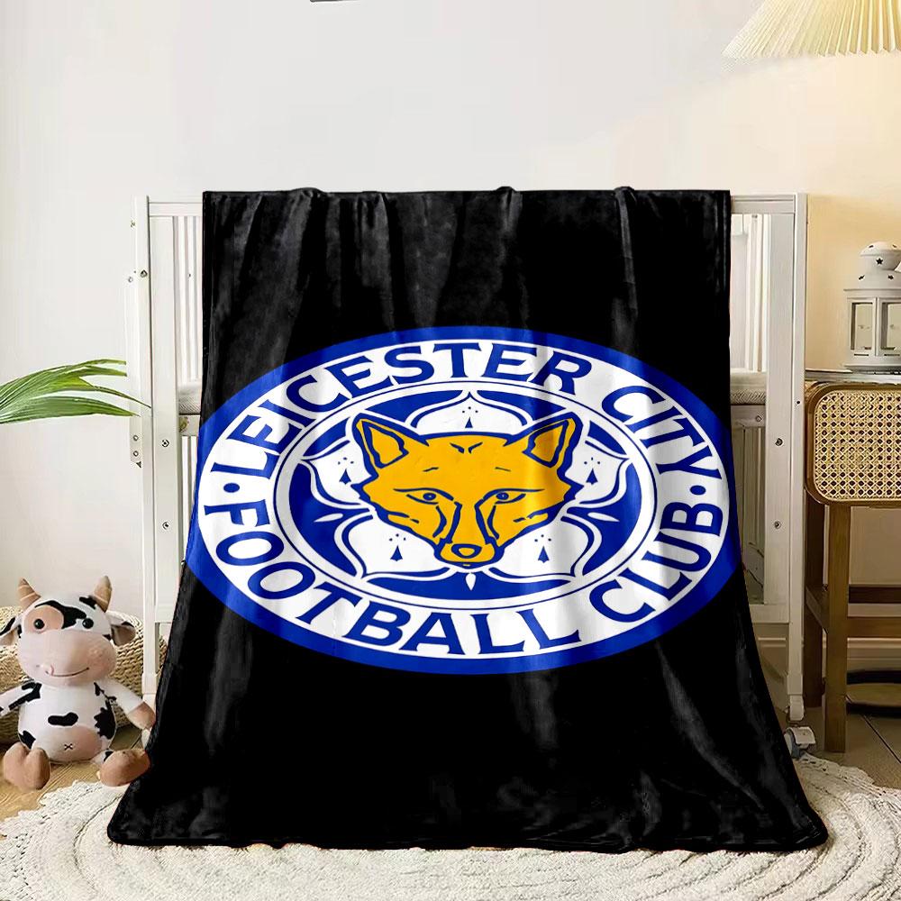 Leicester City FC Logo Blanket print blanket soft and cozy perfect for the living room bed sofa or a nap,gift