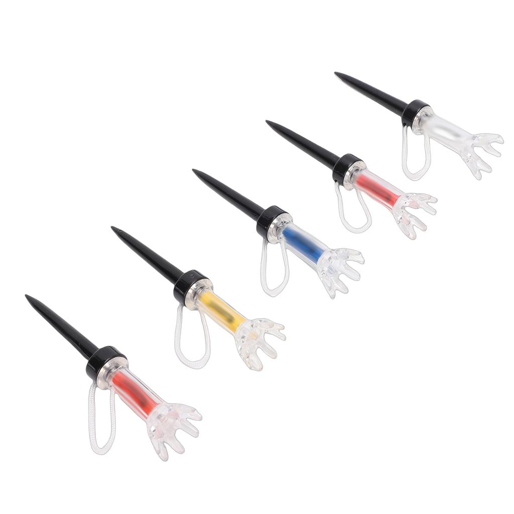 5 Stück Magnetische Tees Trainings-Übungswerkzeug 8 Zacken Design 360 Grad Rückprall mit Anti-Verlust-Schnur 79mm 3,1 Zoll