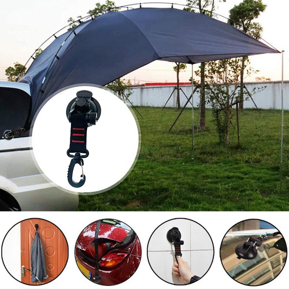 4/6 Peças Ganchos de Ventosa com Fivela Giratória 360° Ventosas de Alta Resistência Ventosa de Amarração para Acessório de Lona de Acampamento