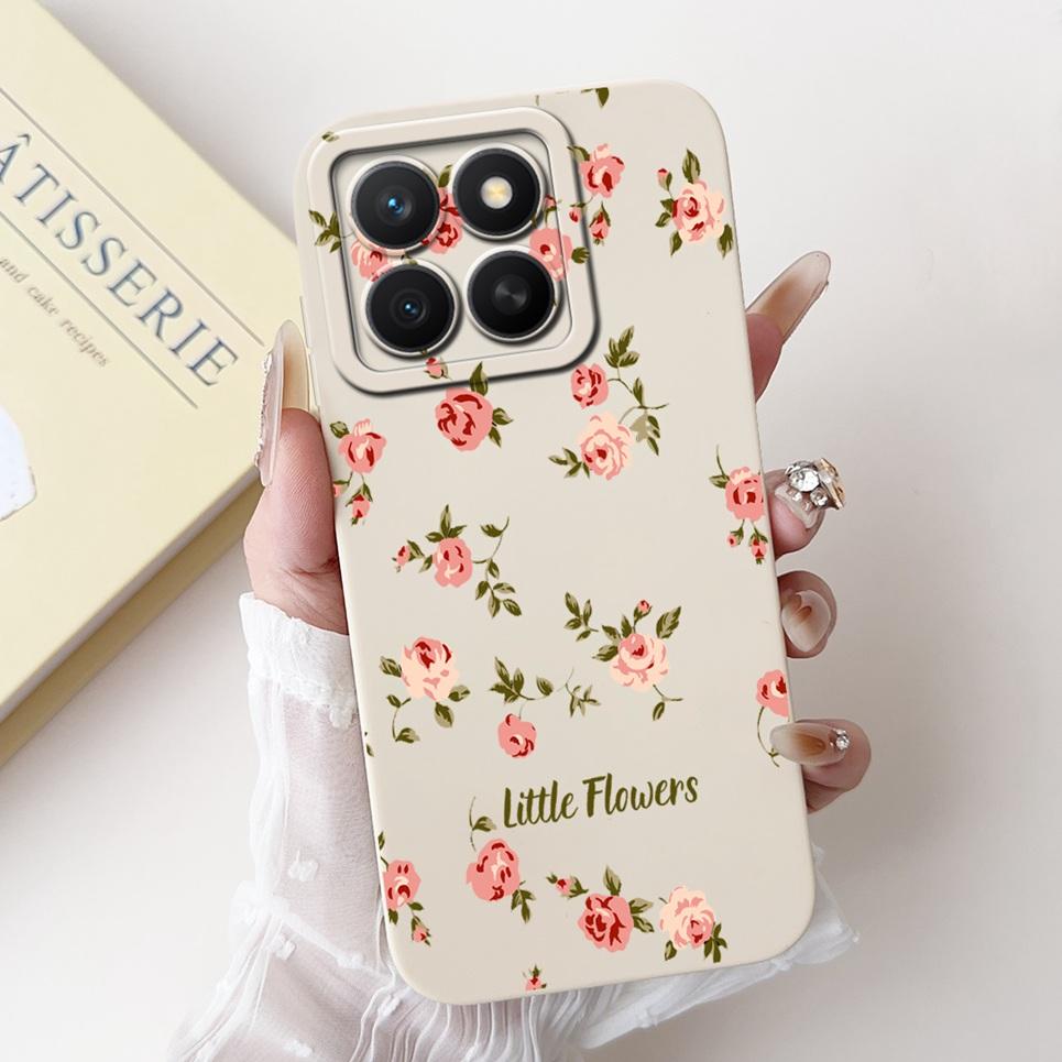 Soft Liquid Silicone Funda For Honor X8C Huawei X 8C Phone Shell For HonorX8C ABR-LX1 ABR-LX2 Astronaut Cartoon Case Back Cover