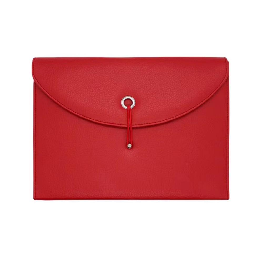 With Labels PU Leather Document Bag Waterproof Accordion File Organizer  School Supplies