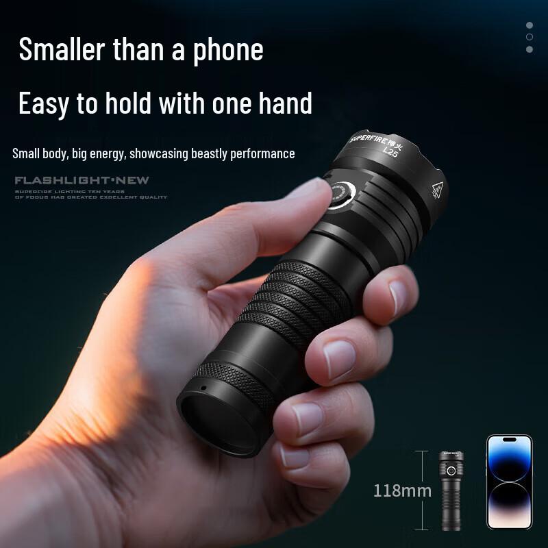 SupFire L25 Ultra-Bright LED Rechargeable Flashlight