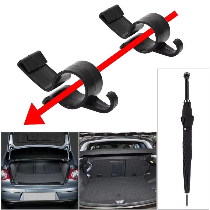 2pcs/set Towel Hook for Umbrella Hanging Automobile Trunk Organizer Holder Car Rear Mounting Bracket.