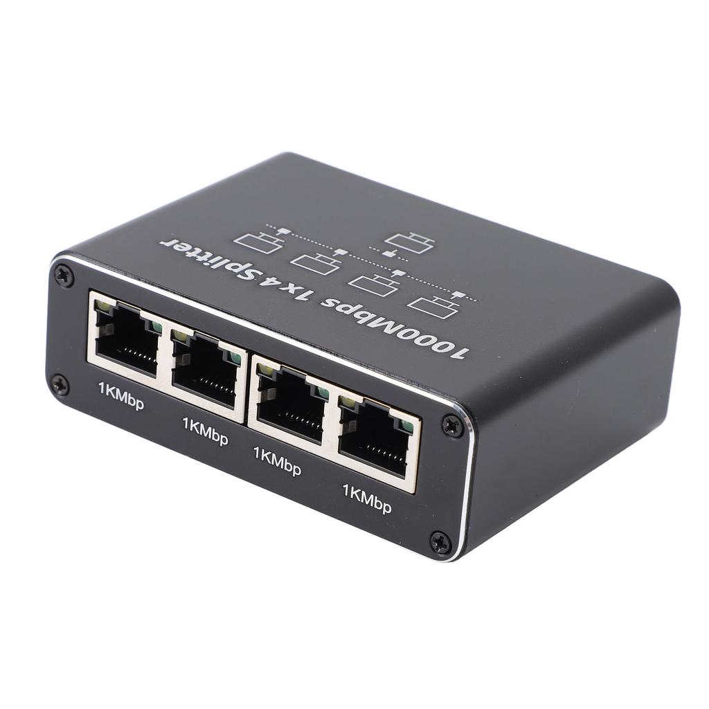 RJ45 Connector Splitter with USB Power Cable 1000Mbps High Speed Gigabit Ethernet Splitter for Computer TV Game Console