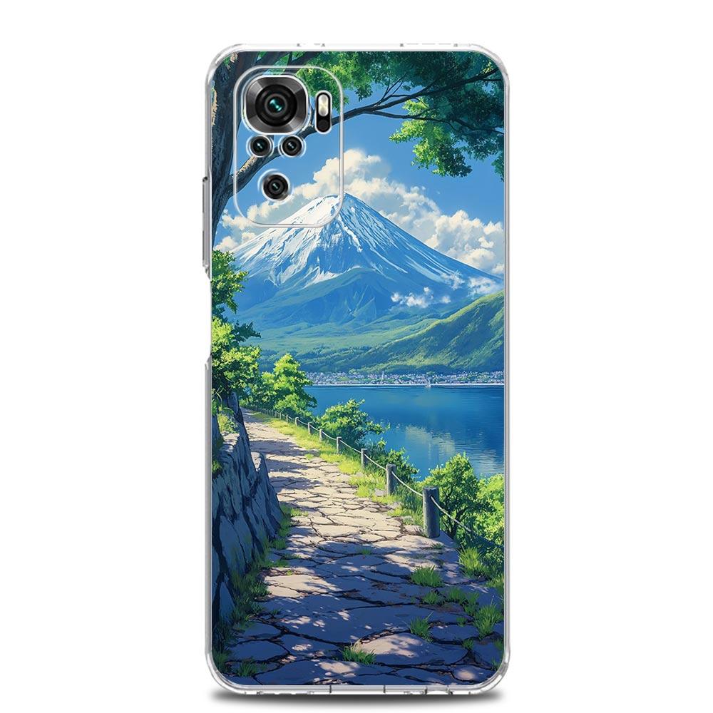 Phone Case For Xiaomi Redmi Note 13 12 5G 9S 9 8 10 11 Pro Plus 4G 9T 13C 12C 10C 9C 9A 7 Pro Clear Cover Landscape Art
