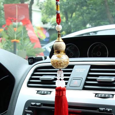 Gold Foil Gourd Car Pendant