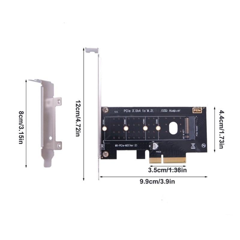 Add On Cards NVMe M.2 to PCIe 3.0 x4 Card M.2 PCIE Adapter NVMe SSD Host Controller Expansion Card for Desktop PC