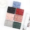 Korean Style Women's Tri-fold Candy Color Wallet & Coin Purse