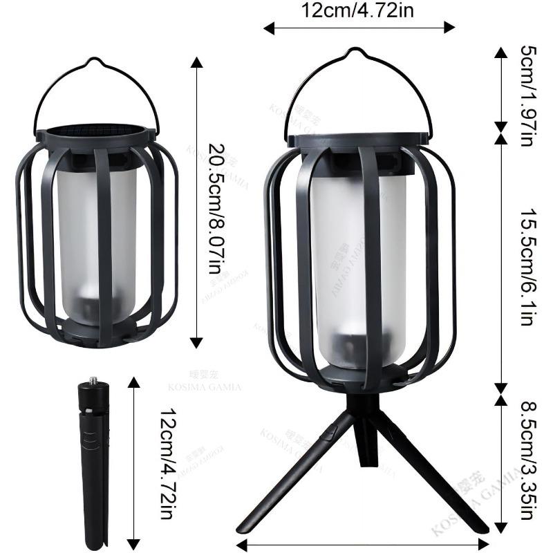 Retro Camping Lantern LED Landscape Light Telescopic Flashlight Waterproof Rechargeable Outdoor Light Table Lamp Emergency Light
