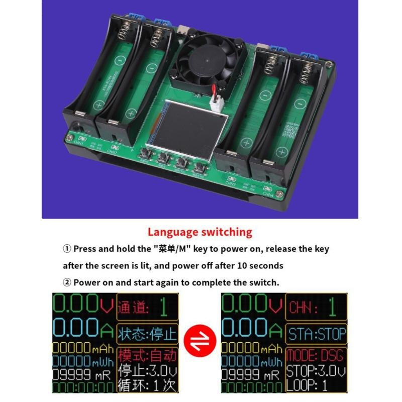 High-performance  Battery Capacity Tester MAh MWh Lithium Battery Type-C- Digital Battery Power Detectors Module Durable