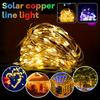 Solar LED Fairy Light Copper Wire Garland Light Waterproof 8 Modes String Lights Christmas Party Garden Solar Lamp Decoration