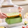 GIANXI Circular Ice Shape Plastics Ice Mould For Kitchen Summer Household Refrigerator Ice Cube Tray Portable 16 Grids Ice Box