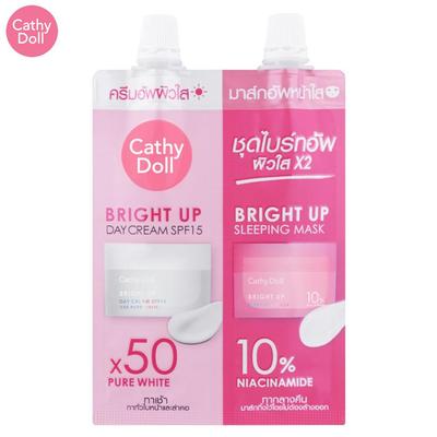 Bright Up Gündüz Kremi SPF15 ve Bright Up Uyku Maskesi 5 ml +7 ml x 1 adet / 3 adet - Thai Skin Care