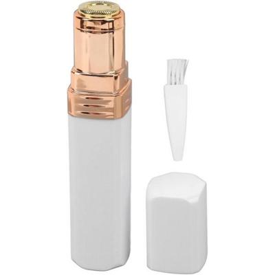 Face and Eyebrow Hair Trimmer High Tech Hair Removal Battery Operated Perfect for Travel, White