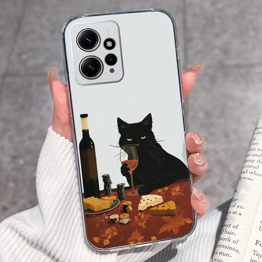 Luxury Transparent TPU Shockproof Phone Case For Redmi Note 12 11 11T Pro Plus 12S 11S 11SE 12Turbo Beautiful Girl Pattern Soft Casing For Redmi Cover