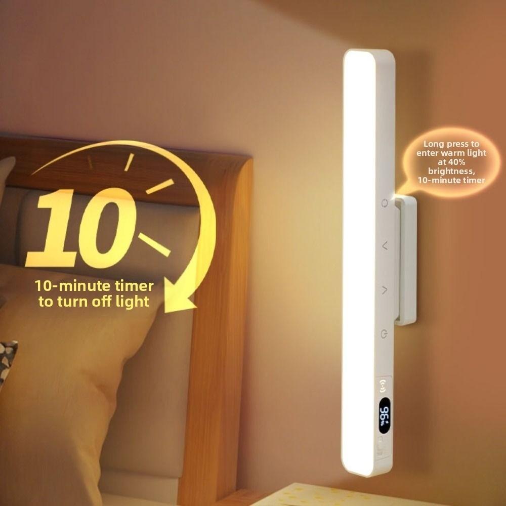 5 Color LED Touch Table Lamp Digital Display LED Reading Light Dimmable Night Light Makeup Light