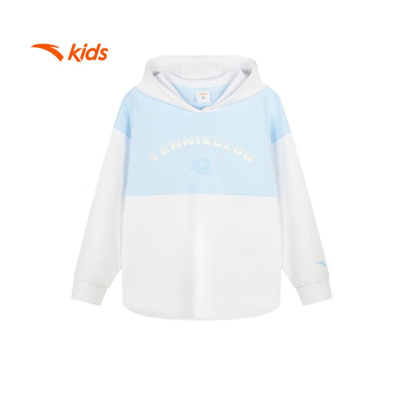Anta Kids Girls  2024 Fall Spliced Hooded Sweatshirt 120