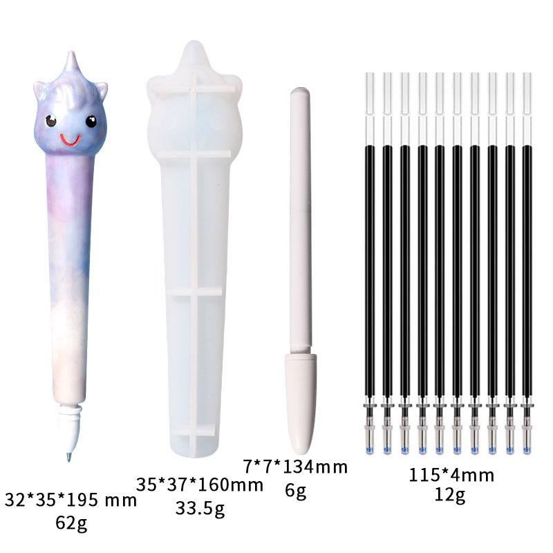 Silikonform Stift Briefpapier Epoxidform Tier Füllfederhalter Harzform Briefpapier