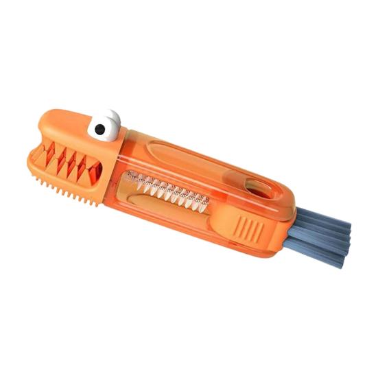 3-in-1 Crocodile Cup Lid Brush Ergonomic Handle Water Bottle Cleaner Multifunctional Portable Gaps Corners Brush