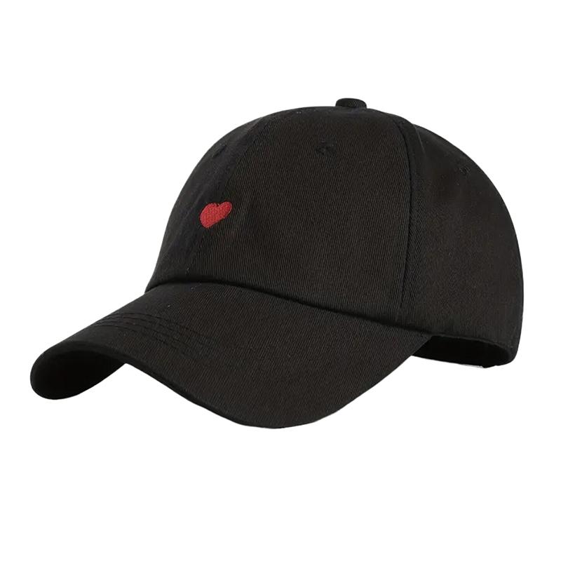 Simple Leisure Baseball Caps Versatile Love Embroidered Visor Hats Unisex  Streetwear Hats Outdoor Casual Duckbill Cap