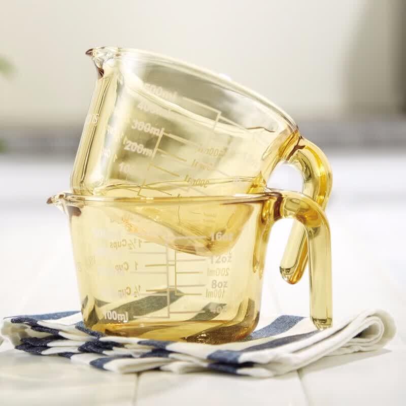 Стеклянная мерная и смешивающая миска Corning Amber