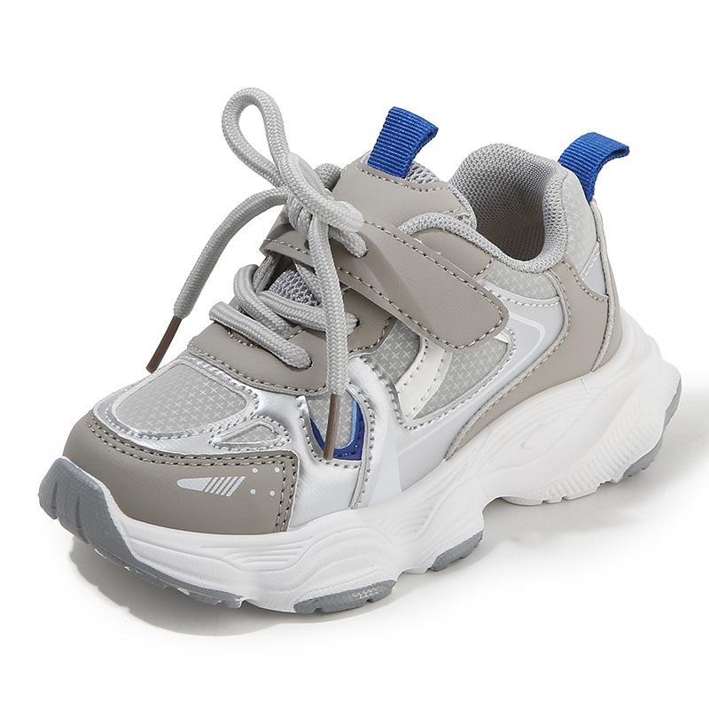 Spring Autumn Kids Chunky Sneakers Soft Sole Non Slip White Shoes Boys Girls Casual Running Sports Trainers