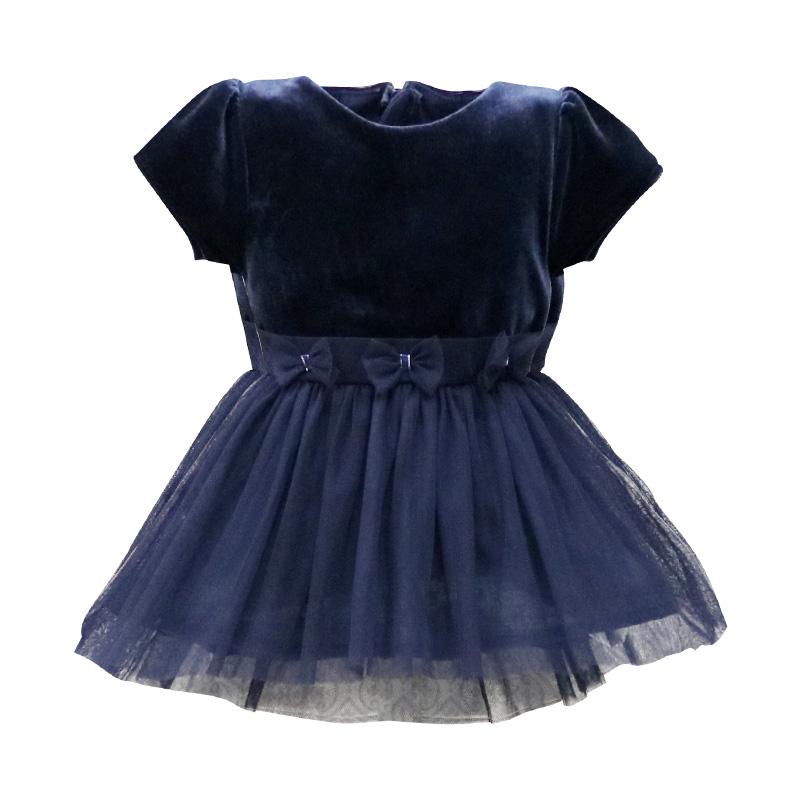 

Платье для новорожденных девочек, комплект летней одежды, повседневный комплект, спортивная одежда, одежда на молнии, платье принцессы с бантом 18M чёрный