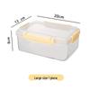 ZISIZ Large 1500ml Refrigerator & Freezer Food Storage Containers (3-Pack)