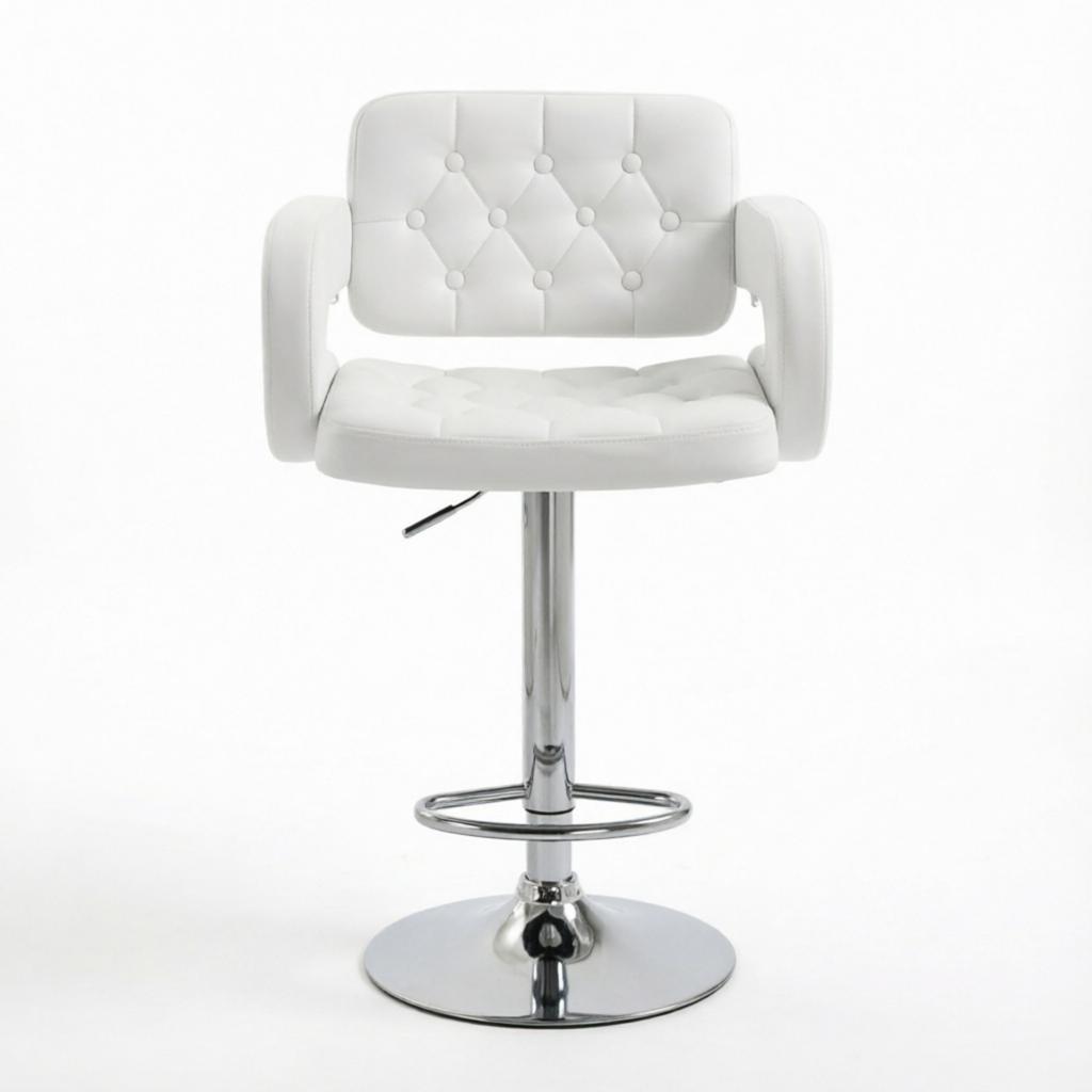 Comfortable Height-Adjustable Chair, Bar Stool with Armrests and Backrest, Practical Work Chair (only with chair)