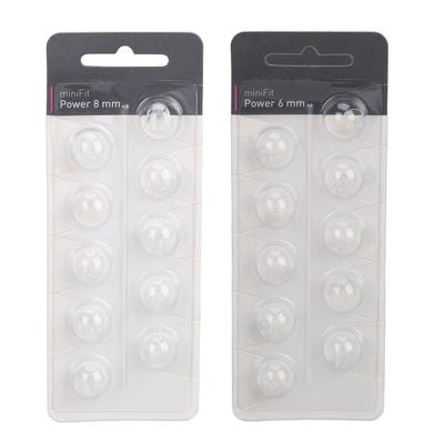 Lot de 10 embouts auditifs à couche transparente supérieure, fermés, confortables, antistatiques, pour aides auditives