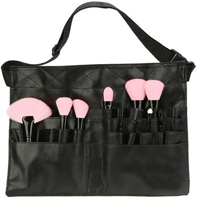 32 Pockets Professional Cosmetic Makeup Brush Holder 2 Arrays Apron Bag with Artist Belt Strap for Wome