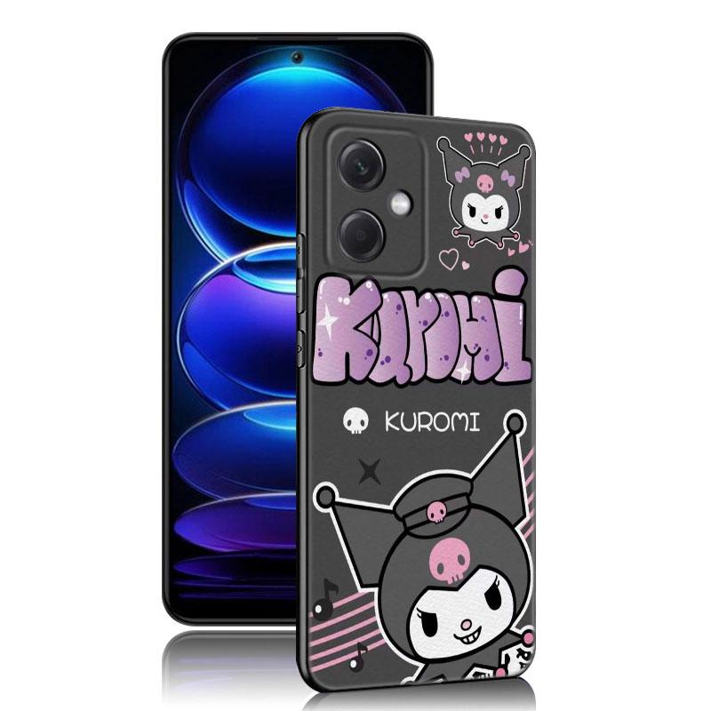 Carina Cover Nera in Silicone Sanrio Kuromi per Telefono Xiaomi Redmi Note 10 11 11S 12 13 4G 8 9 11T Pro 5G Plus 8T 9S 10S 12S