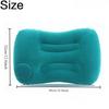 Flocking Inflatable Square Pillow Multifunctional Outdoor Camping Portable Storage Travel Pillow Home Office Supplies