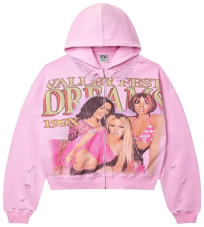 Europe, America 2025 American Graffiti Printing Men's and Women's Loose Casual Zipper Hooded Sweater Trendy Brand