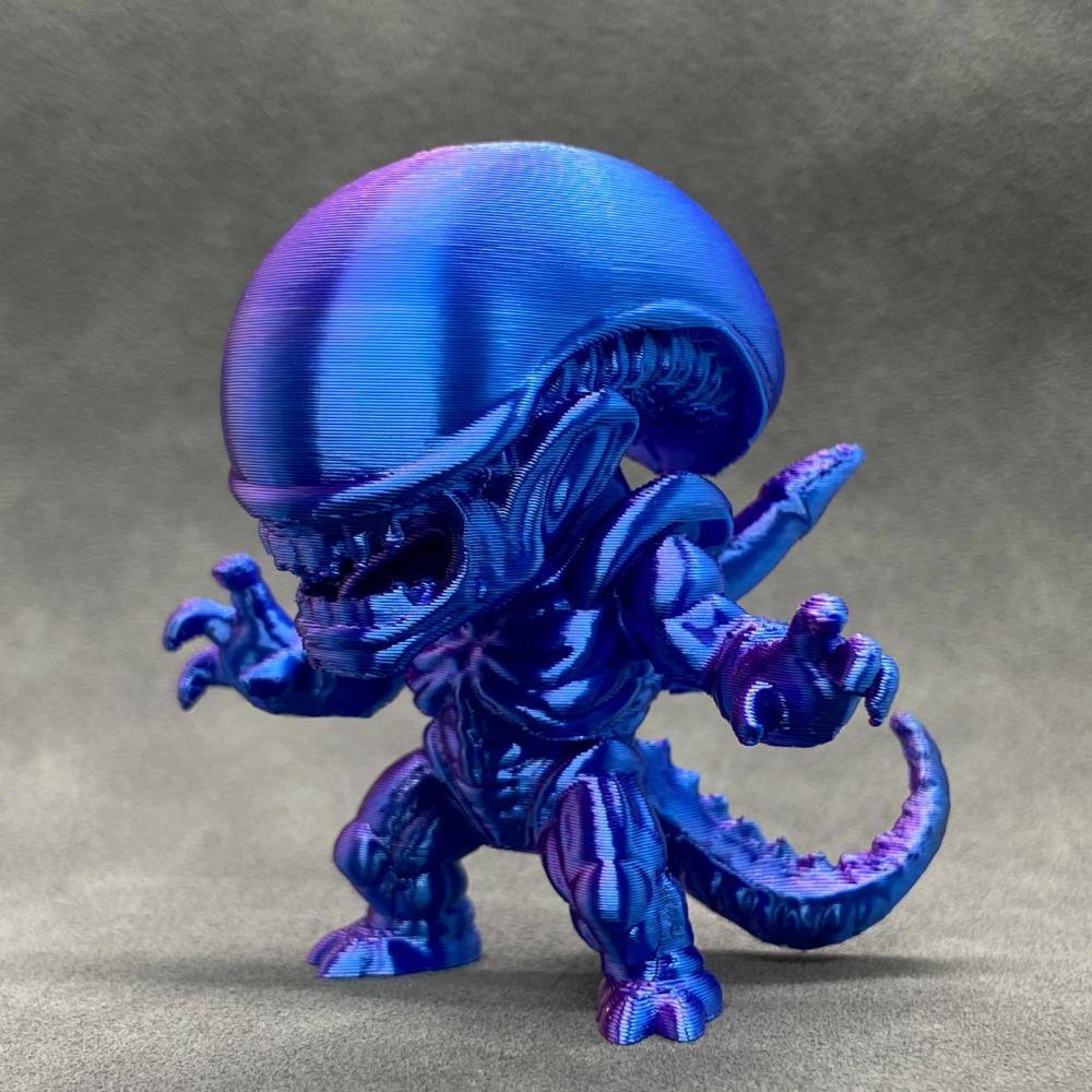 3D-gedruckte Alien-Mini-Statue - Kreatives Schreibtischornament & Einzigartiges Geschenk