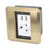 Table Connection Box Conference Room Countertop Desktop Socket Outlet Strip EU Standard 2 Hole with 