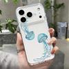 Octopus Starfish Pattern Case For iPhone 17 Pro Max Coque iPhone 16 15 14 13 Pro Max 11 Clear TPU Silicone Soft Cover