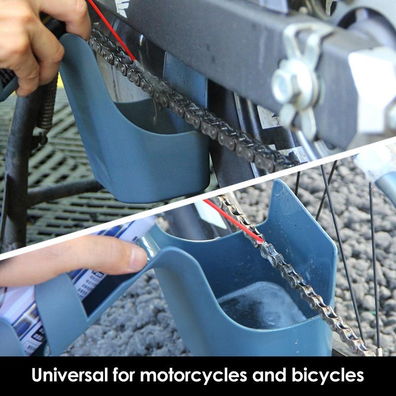 1Pc Motorcycle Bike Chain Oil Storage Tool Box Cleaning Oil Splash-Proof Tool Chain Cleaning Agent Chain Oil Anti-spray Tool