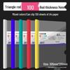 A4 Thickened Transparent Lever Arch File Folder - Multilayer Document Holder for Test Papers