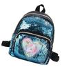 Children's Backpack Cartoon Unicorn Shape for Traveling Blue Color Change Feature 1Pcs