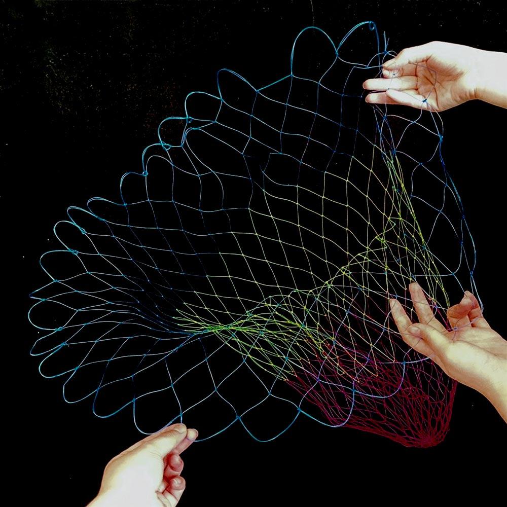 Collapsible Accessories Folding 40/50/60cm Depth Carp Net Fishing Nets Rhombus Mesh Dip Net Nylon