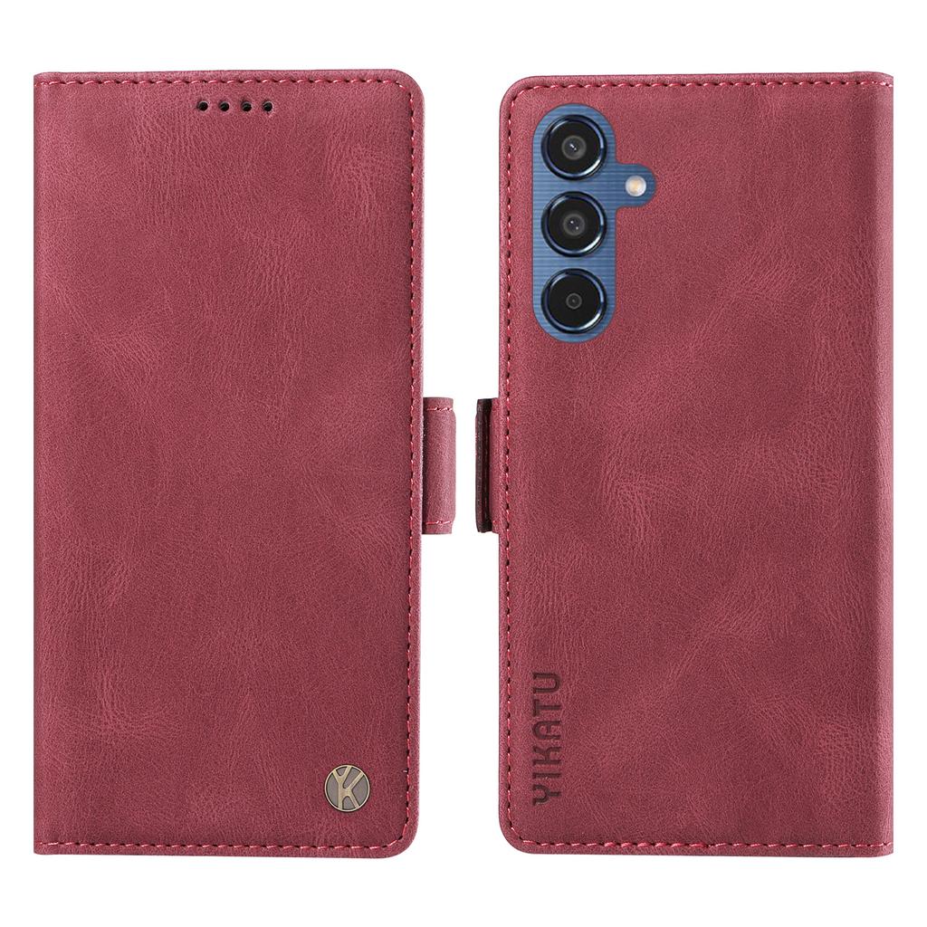 Für Samsung Galaxy M35 5G Hülle PU Leder Brieftasche Handyhülle Skin Haptik