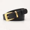 Ladies Belt Fashion Hundred with Jeans Belt Female Simple Korean Version of The Senior Sense of Tide Ins Wind Trouser Belt Black