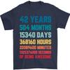 42nd Birthday 42 Year Old Mens T-Shirt 100% Cotton