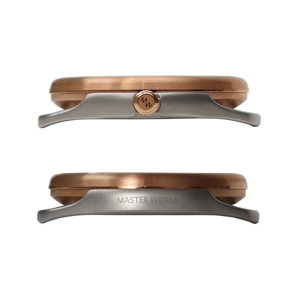 [MASTER WORKS] „Masterworks“ laikrodis „Quattro 003 MW06SRS-ECDBO8“ vyriškas laikrodis, pagamintas Japonijoje, kvarcinis 39 mm odinis dirželis, vyriškas laikrodis