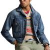 Polo Ralph Lauren SS24 Denim Trucker Jacket Solid Color Lapel Single-Breasted Fitted Denim Jacket Men Jackets Blue MNPOOTW16021-373